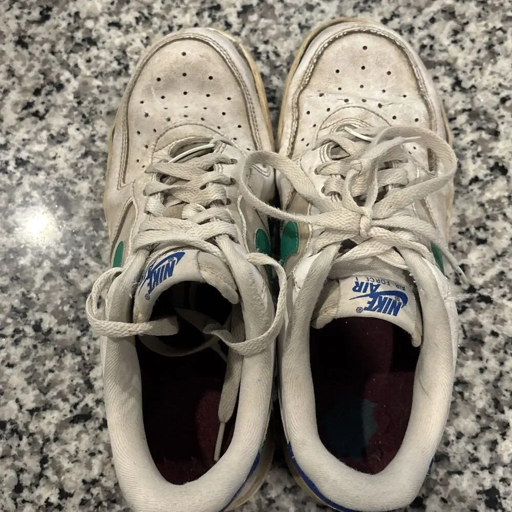Nike Women Size 8 Air Force 1 White Stadium Green Game Royal DD8959-110